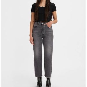 Levi's ribcage straight ankle -Black Size 27x27